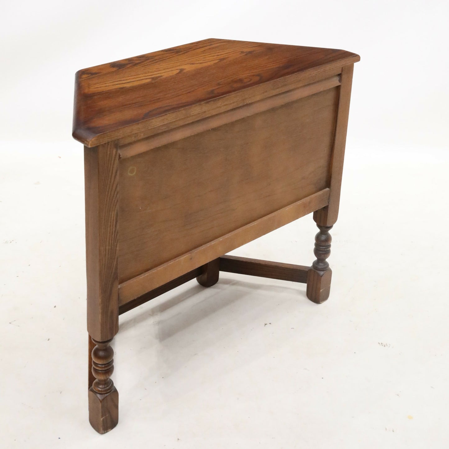 Old Charm Canted Table With Cupboard Finished In Tudor Brown FREE UK Delivery*. SBR9211/0506D