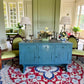 Vintage Blue Sideboard/lacquered cabinet