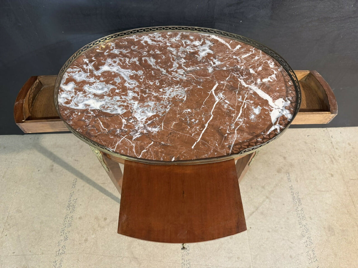 French Oval Lamp Table