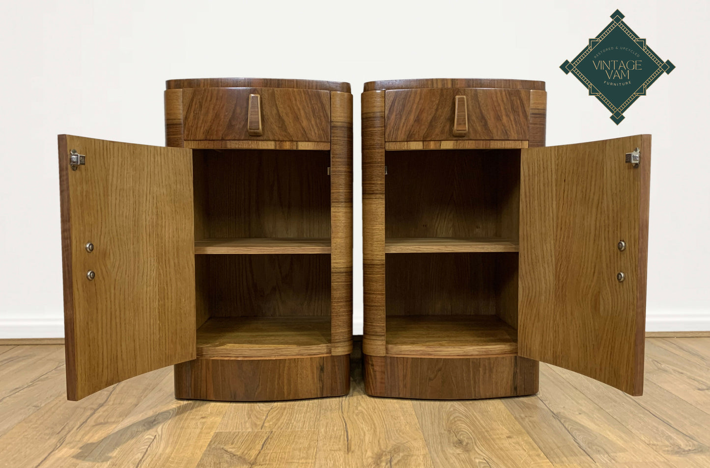 Art Deco bedside cabinets