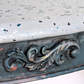 Terrazzo console table - frieze detail right