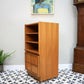 Nathan Hi Fi Media Vinyl Cabinet in Teak Mid Century