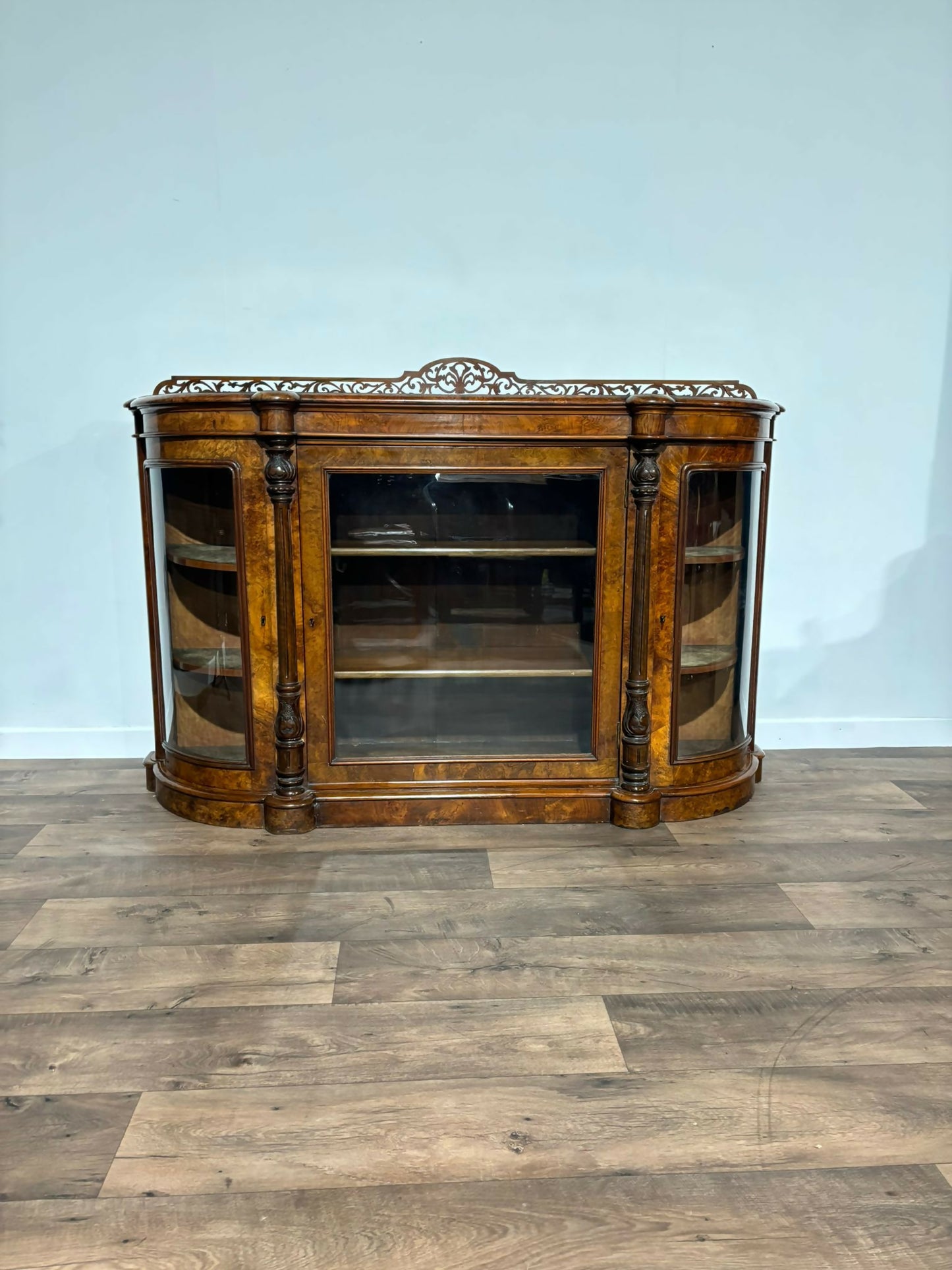 Antique Walnut Credenza2