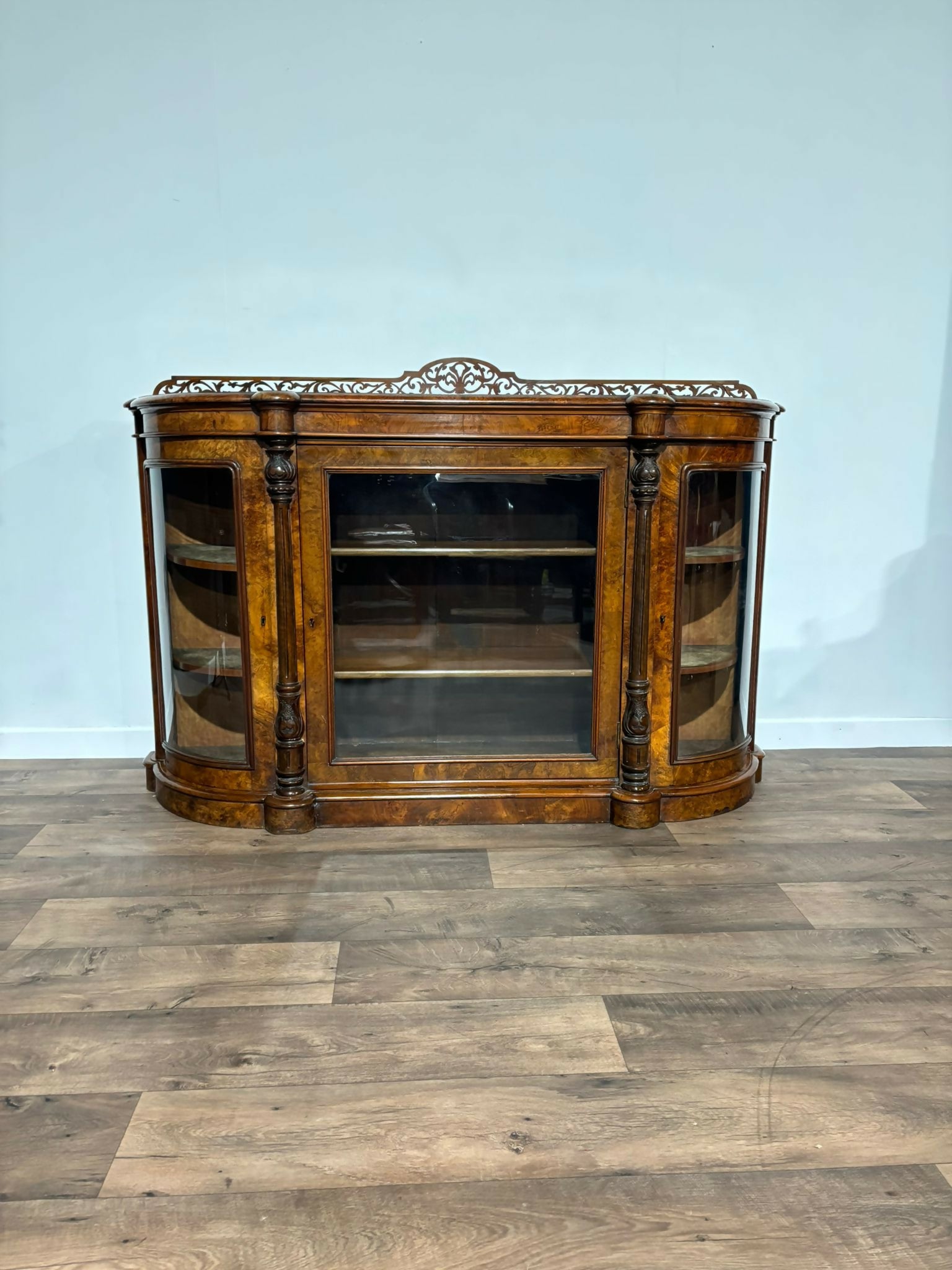 Antique Walnut Credenza2