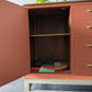 Burnt Oak Orange Vintage Sideboard Cocktail Drinks Cabinet