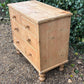 Vintage 19th Century Victorian Pine Chest Of Drawers