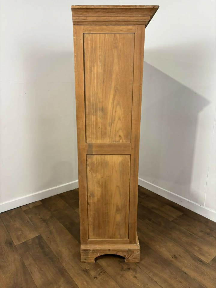 Vintage Indian Reclaimed Solid Wood Glazed Cupboard