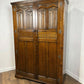 Vintage Oak Priory Style Double Wardrobe by Locks of London