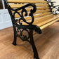 Fully Restored Cast Iron Garden Bench with Oiled Oak Slats