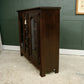 Solid Dark Oak Glazed Bookcase/Display Cabinet with Drawers - Ludwik Styl