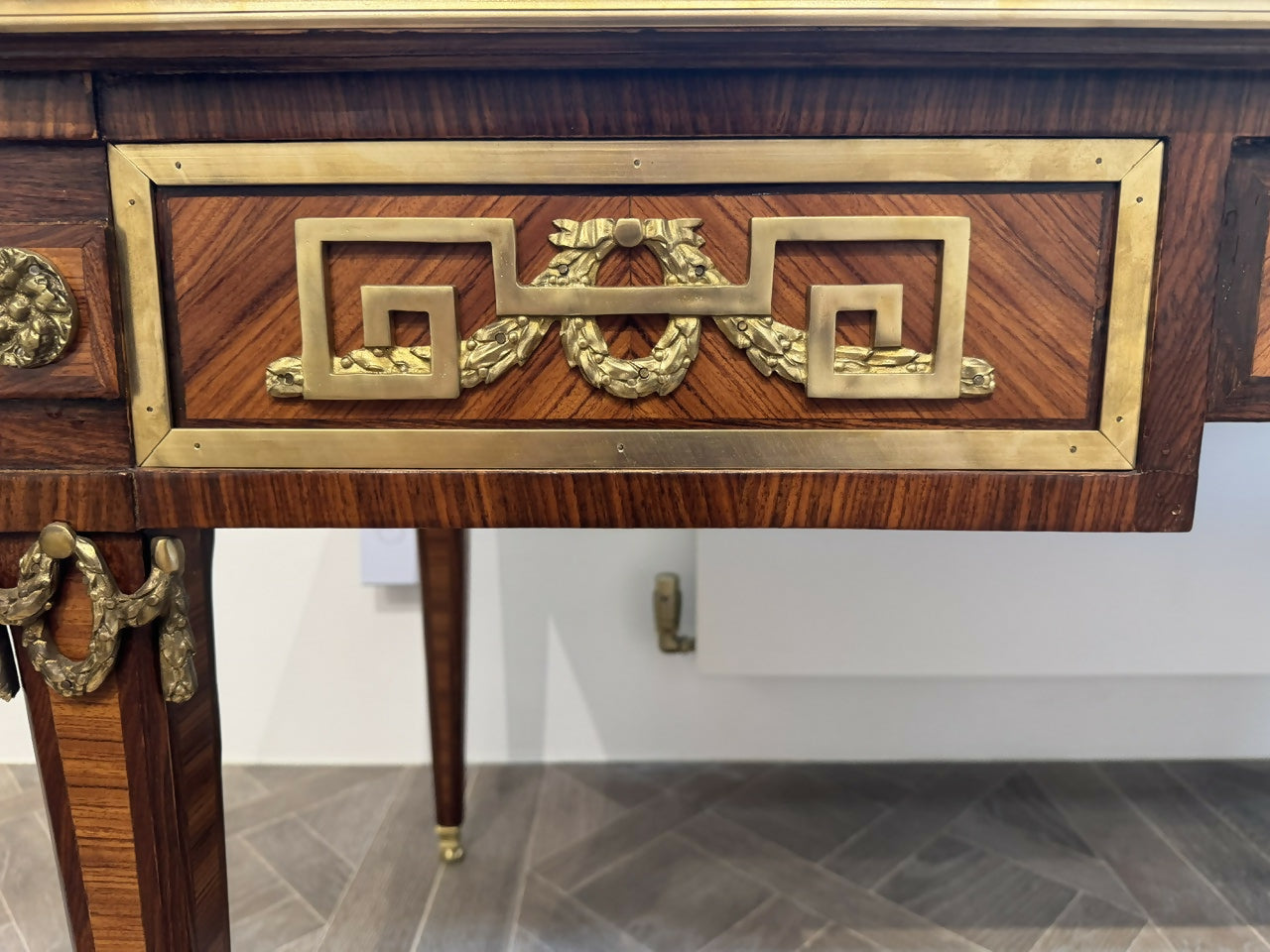 Fine Quality French Leather Top Writing Desk