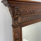 Mirror Antique French Oak Wall Mirror Home Decor Carved Wall Frame LOT 6371