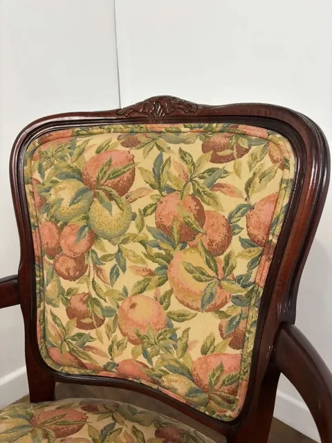 Reproduction French Style Upholstered Arm Chair