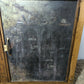 Hand-Painted Vintage Cupboard in Annie Sloan Black and Hornfleur | Decoupage Detail and Brass Hardware