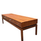 Mid-century long console coffee table by the renowned British makers Greaves and Thomas.