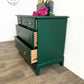 Stag Emerald Green 5 Drawer Vintage Bedroom Chest