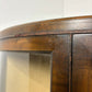 Vintage Walnut Bow Front Display Cabinet