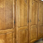 Wardrobe Vintage French Louis XVI Style Oak Four Door Carved Armoire LOT 6533