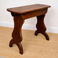 Antique Oak Stool | Rustic Oak Side Table | Vintage Lamp Table | Primitive Wooden Stool