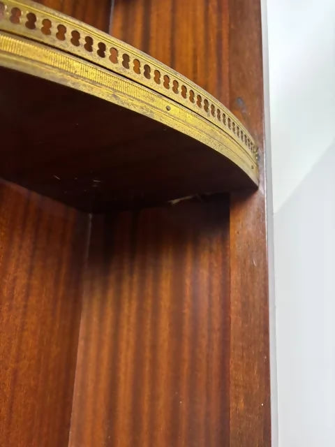 French Style Vitrine Display Cabinet with Gilt Metal Mounts