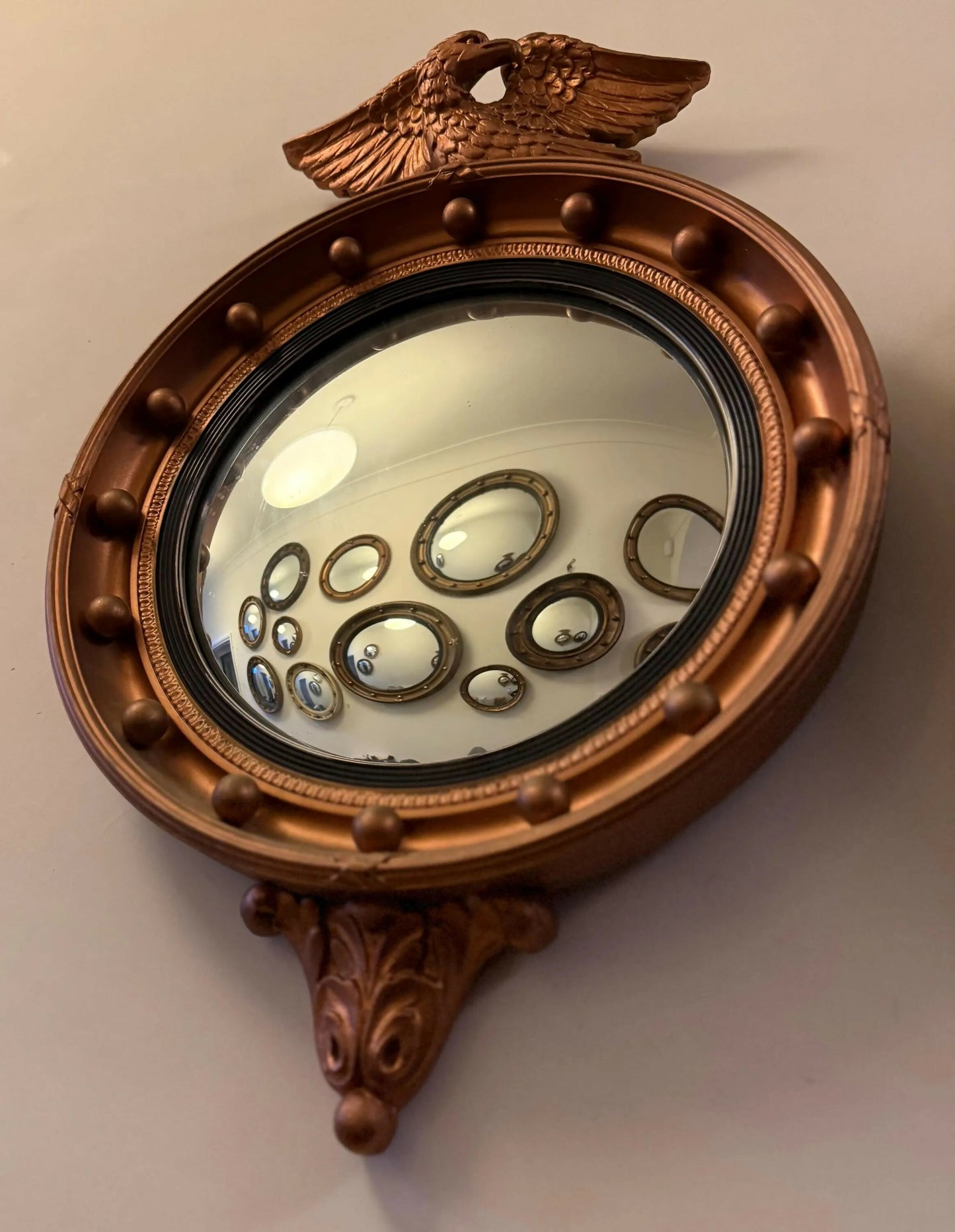 Regency Giltwood Convex Mirror