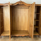 Wardrobe Vintage French Louis XVI Style Oak Four Door Carved Armoire LOT 6495