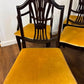 Set of Six Upholstered Mahogany Dining Chairs with Pierced Splat Backs (2 Carvers & 4 Side Chairs)
