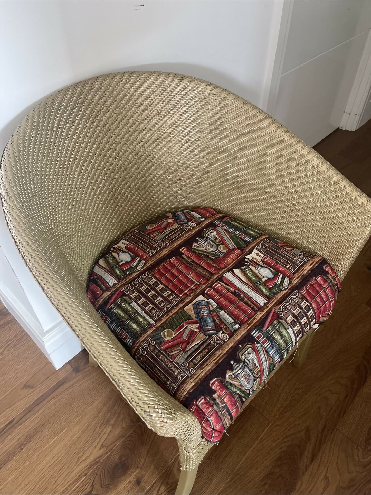 Copy of Stunning gold painted accent chair with William morris style upholstery