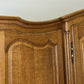 Wardrobe Vintage French Louis XVI Style Oak Four Door Carved Armoire LOT 6398