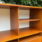 Mid Century Younger Teak Wall Unit Cabinet Writing Desk Bureau