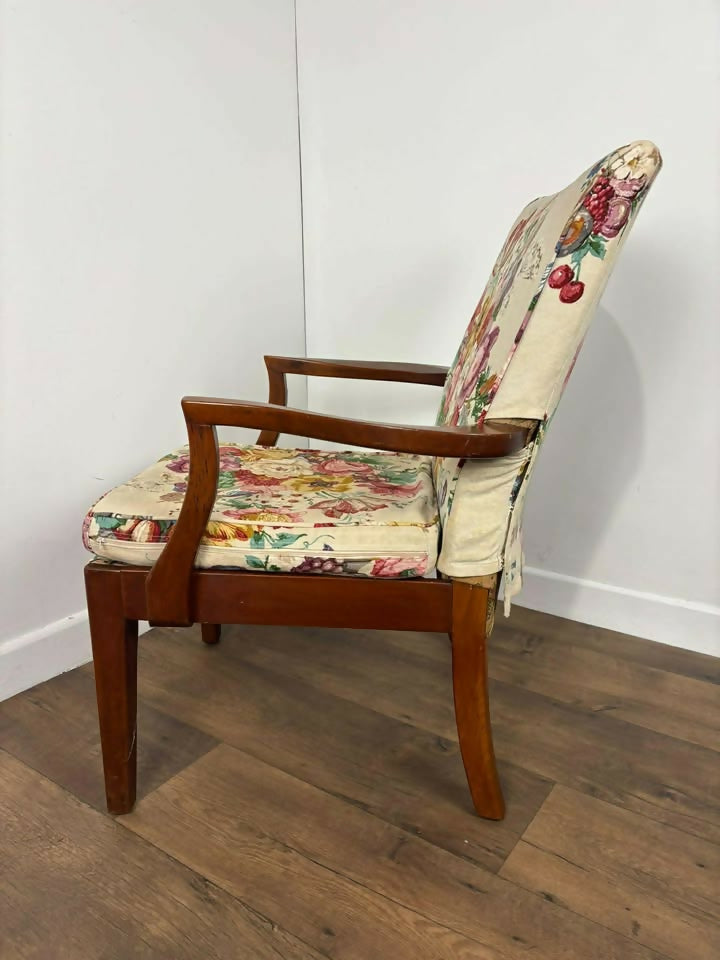 Vintage Parker Knoll Beech Fireside Chair
