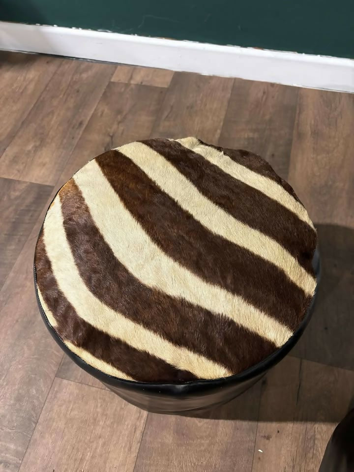 Pair of Vintage Pouffes2