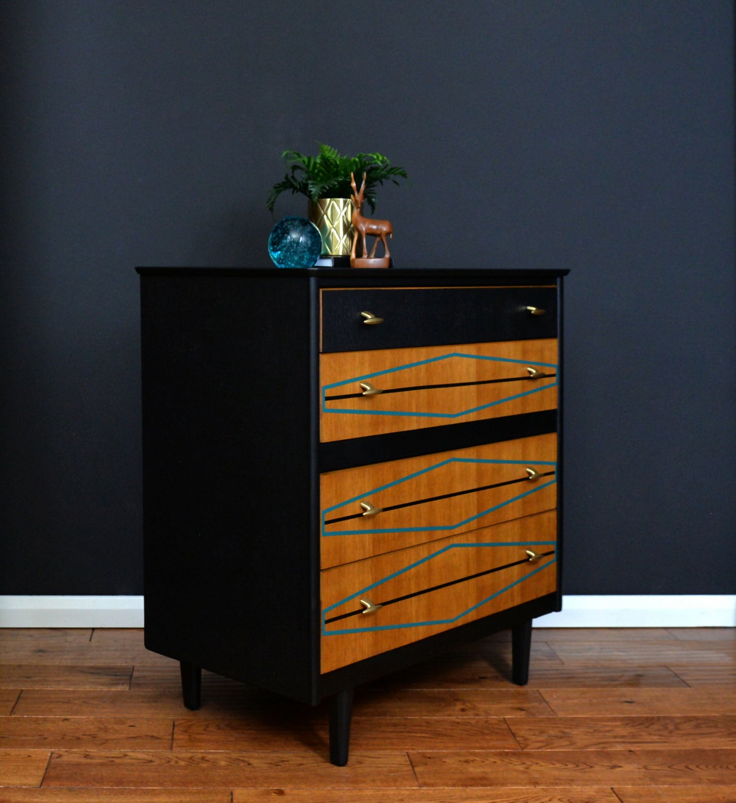 mid-century-teak-drawers-black-teal-side-view