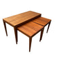 Mid century set of three Teak nest of tables