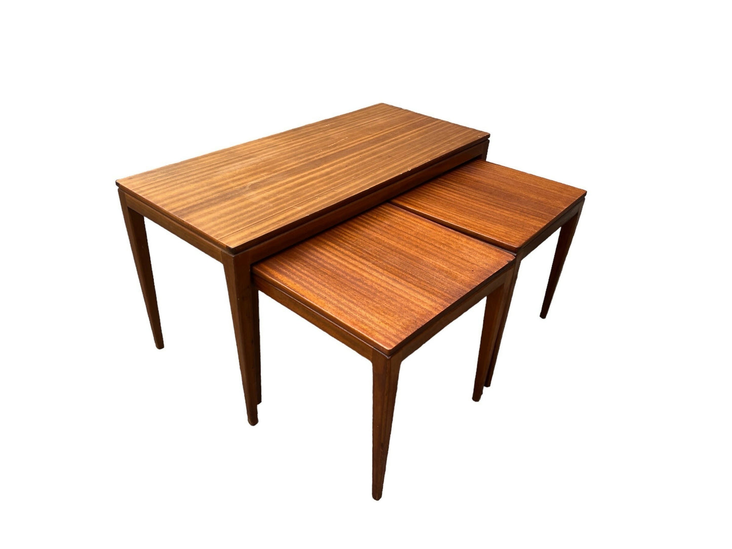 Mid century set of three Teak nest of tables