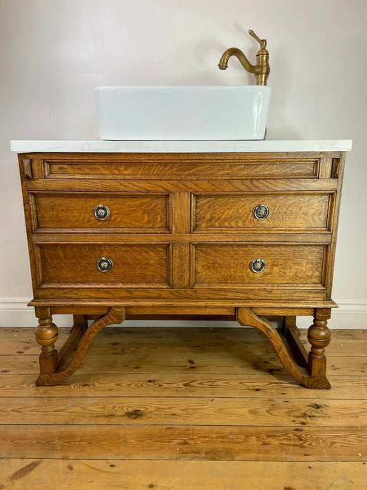 Vintage Vanity Unit Made to Order Vanity Unit Custom Made Bathroom Furniture Antique Vintage Bathroom Washstand Basin Unit