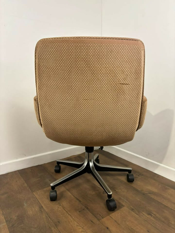 Vintage Upholstered Revolving Office Chair