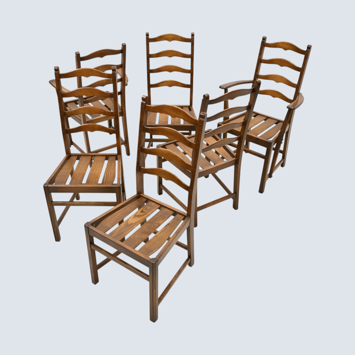 6 Ercol Ladder Back Dining Chairs Golden Dawn Model 715(A) FREE UK Delivery*