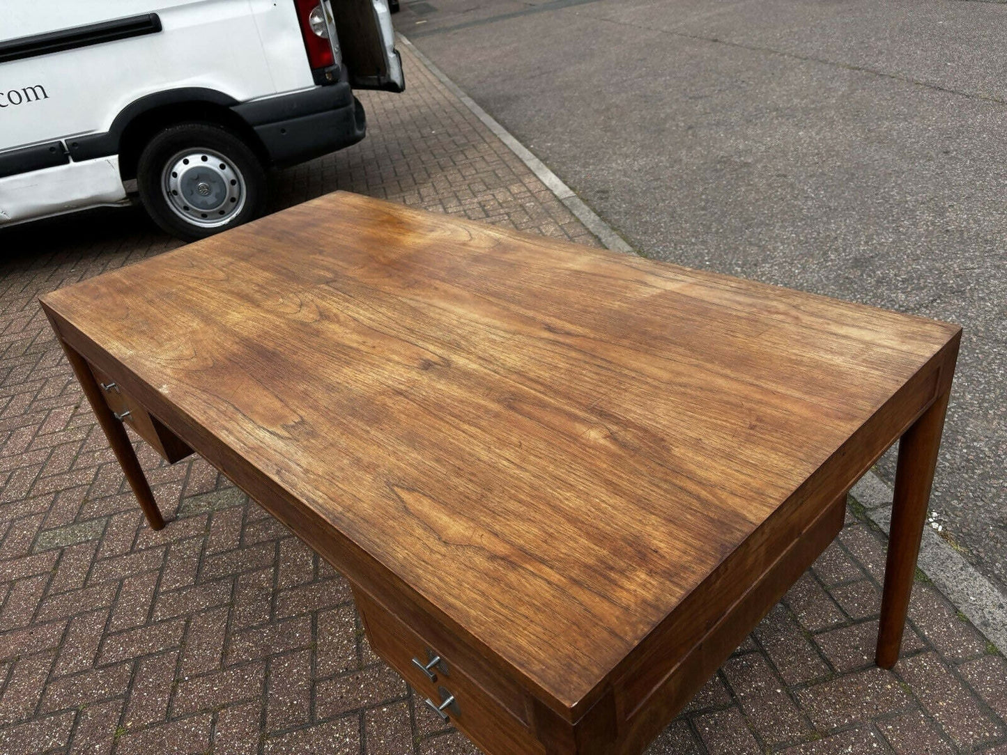Large Mid Century Desk Finn Hugo For France & Son,"Diplomat Desk" 1960's