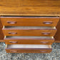 Danish Teak Mid Century Sideboard with Sliding Doors by Clausen and Son