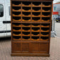 Edwardian Oak Haberdashery Cabinet With 32 Pull Out Drawers. Cupboards Below.