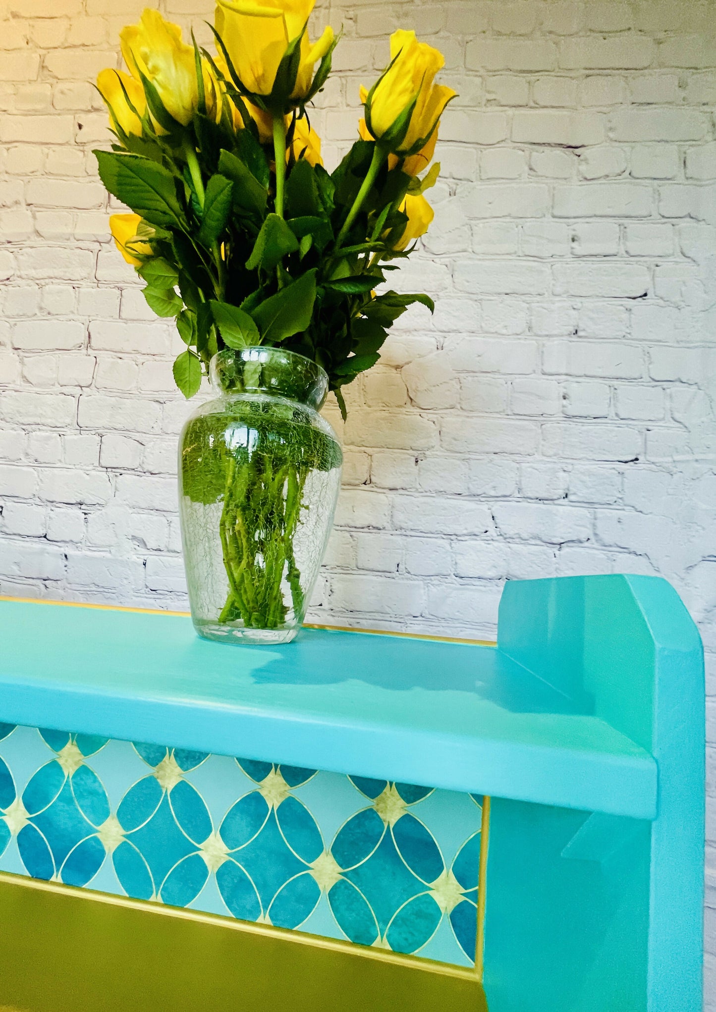 Blue Sideboard Cabinet, Bookshelf, Drinks Display Cabinet