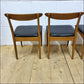 vintage dining chairs X6 ONLY teak Greaves & Thomas danish design mid century
