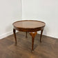 Vintage Walnut Veneer Scalloped Edge Coffee Table