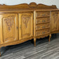 Sideboard Vintage French Louis XVI Style Oak Carved 4 Drawers Cabinet LOT 4075