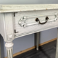 Bedside Table Vintage France Shabby Chic Painted Drawer Carved Cabinet LOT 4042