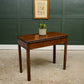 Antique Mahogany Fold Over Tea Table - Games Table - Console Table