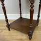 Bedside Table Antique French Style Marble Top Oak Cabinet Nightstand LOT 6246