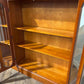 Contemporary Mahogany Glazed Three Door Glazed Bookcasebb