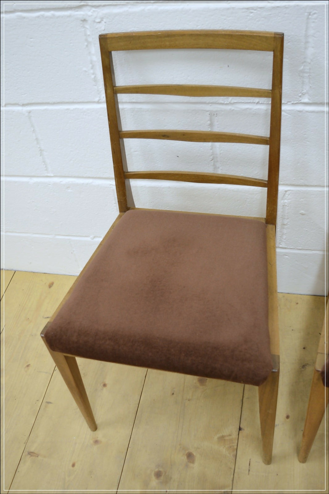 vintage dining chairs X4 teak McIntosh danish mid century DELIVERY
